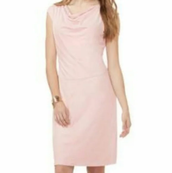 Cato | Dresses | Cato Baby Pink Suedette Drop Waist Sheath Dress Size 8 |  Poshmark